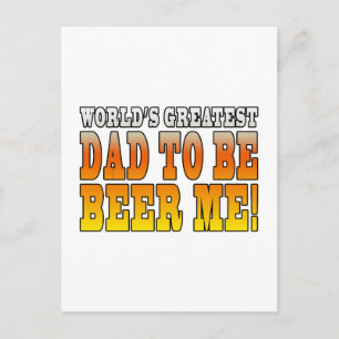 Grappig Baby showers werelden Groot pap om te word Uitnodiging Briefkaart