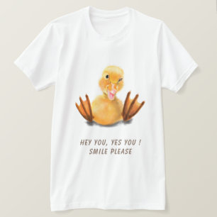 Grappig Baby T-shirt met speelse eend - aangepaste