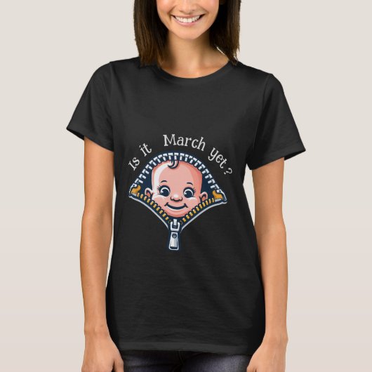 Grappig baby Zwangerschap aankondiging Moederschap T-shirt (Voorkant)