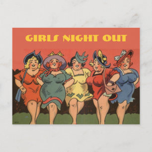 grappig bacheloretfeest, vrijgezellenfeest, hen .. uitnodiging briefkaart