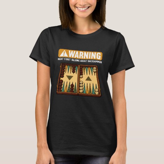 Grappig Backgammon T-shirt (Voorkant)