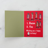 Grappig Bacon & Egg Verjaardag Kaart Gift (Binnen)