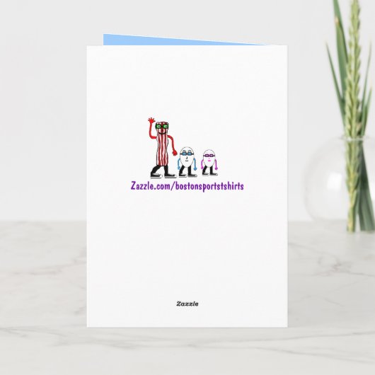 Grappig Bacon Verjaardag Kaart Gift (Achterkant)