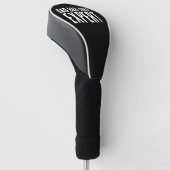 Grappig Bad Dad Joke Expert BOLD TYPOGRAFIE Golfheadcover (Schuin)
