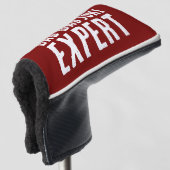 Grappig Bad Dad Joke Expert BOLD TYPOGRAFIE Golfheadcover (3/4 voorkant)