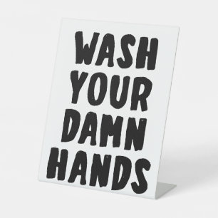 Grappig Badkamer Bord Reclamebord Met Voetstuk