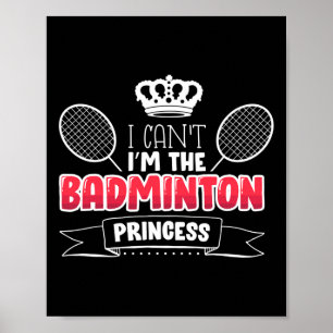 Grappig Badminton Gift Idee voor Badminton speler Poster