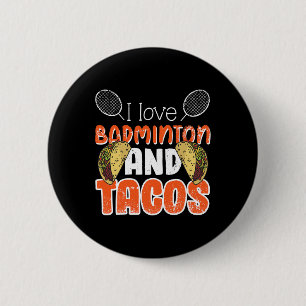 Grappig Badminton Gift Idee voor Badminton Speler Ronde Button 5,7 Cm
