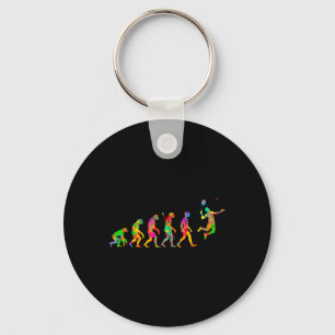 Grappig Badminton Kleurrijk Voor Mannen Vrouwen Ba Sleutelhanger