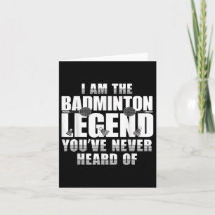 Grappig Badminton Shirt Mannen Vrouwen Badminton S Kaart