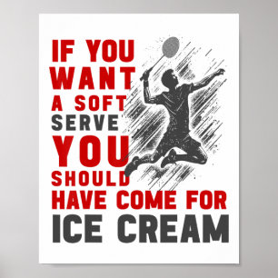 Grappig Badminton Shirt Mannen Vrouwen Badminton S Poster