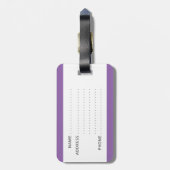 Grappig bagagelabel met "Mijn stuf" erop geschreve (Achterkant verticaal)