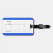 Grappig bagagelabel met "Mijn tas" erop geschreven (Achterkant horizontaal)