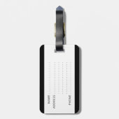 Grappig bagagelabel met "Mijn tas" erop geschreven (Achterkant verticaal)