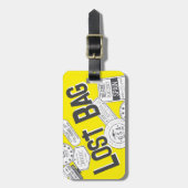 Grappig bagagelabel - VERLOREN TAS (Voorkant verticaal)