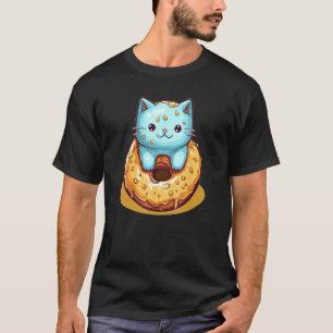 Grappig Bagel Ontbijt voor Katten en Bagel Liefheb T-shirt
