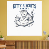 Grappig Bakken Canvas Afdruk (Insitu (Woonkamer))