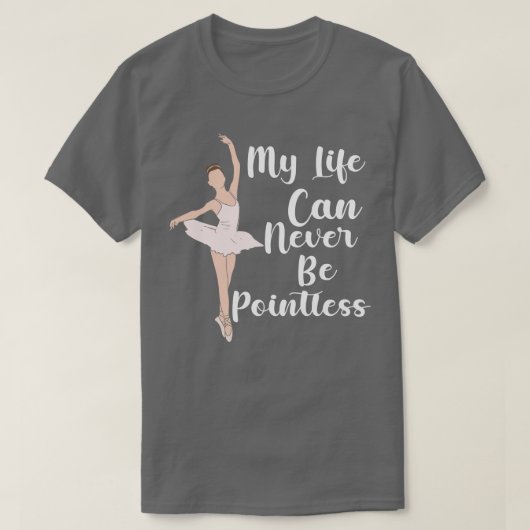 Grappig Ballet Grappig Ballerina T-shirt (Design voorkant)