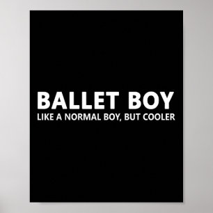 Grappig Ballet Jongen Muziek Ballet Jongen Poster