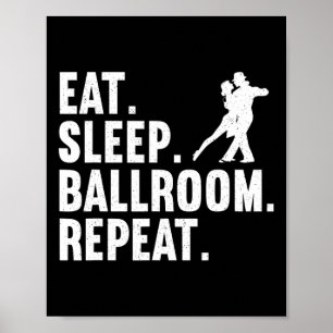 Grappig Ballroom Ontwerp Voor Mannen Vrouwen Dans Poster