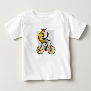 Grappig Banaan Biker Cartoon Ontwerp
