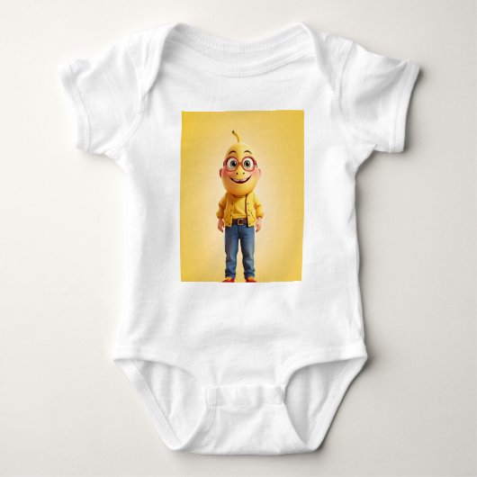 Grappig banaan karakter romper (Voorkant)