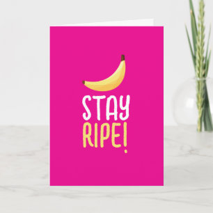 Grappig Banaan Pun Party patroon kleurrijk - bewer Feestdagen Kaart