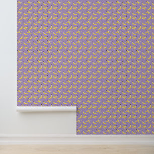 Grappig Banaan Woordspeling Feest patroon kleurrij Behang