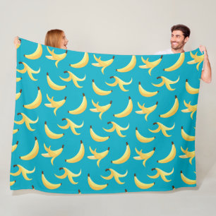 Grappig Banaan Woordspeling Feest patroon kleurrij Fleece Deken