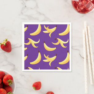 Grappig Banaan Woordspeling Feest patroon kleurrij Servet