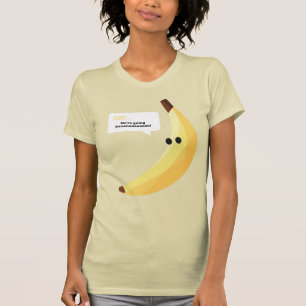 Grappig Banaan Woordspeling Feest patroon kleurrij T-shirt