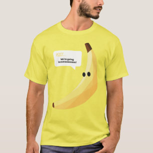 Grappig Banaan Woordspeling Feest patroon kleurrij T-shirt