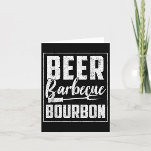 Grappig Barbecue Bier Bourbon Graphic Vrouwen Mann Kaart