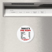 Grappig barbecue menu magneet (Insitu (Vaatwasser))