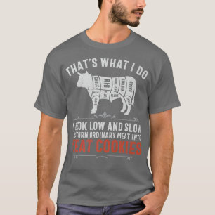 grappig barbecuesgrillen rookvlees 335 t-shirt