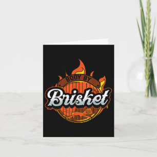 Grappig Barbeque BBQ Body door Brisket Meat Smokin Kaart