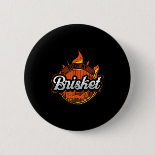 Grappig Barbeque BBQ Body door Brisket Meat Smokin Ronde Button 5,7 Cm