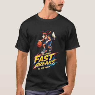 Grappig basketbal cadeau voor Border Collie honden T-shirt