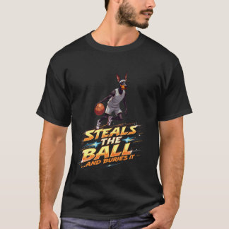 Grappig basketbal cadeau voor Dobermann Pinscher h T-shirt