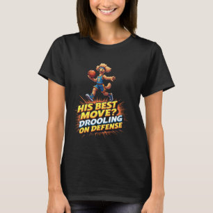 Grappig Basketbal Cadeau voor Poedel Hondenliefheb T-shirt