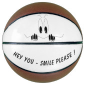Grappig basketbal met Curiosity Eyes - Smile (Voorkant)