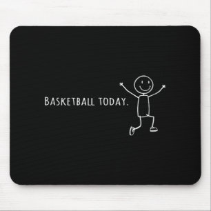 Grappig basketbal vandaag stok menselijke sprong v muismat