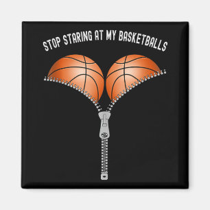 Grappig Basketbal Vrouwen Stop met Staren naar Mij Magneet