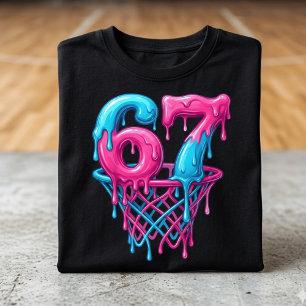 Grappig Basketball Drip 6 7 Meme Kids T-Shirt