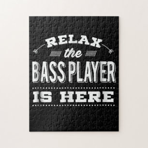 Grappig Bass Guitar Relax Player is hier Legpuzzel