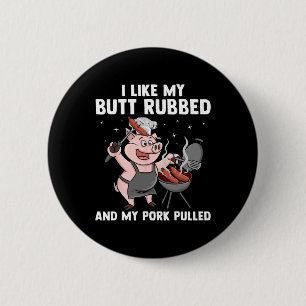 Grappig Bbq-ontwerp voor mannen vrouwen Bbq-liefhe Ronde Button 5,7 Cm