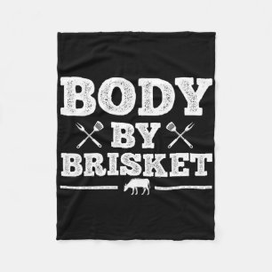 Grappig Bbq-ontwerp voor mannen vrouwen Bbq-roken Fleece Deken