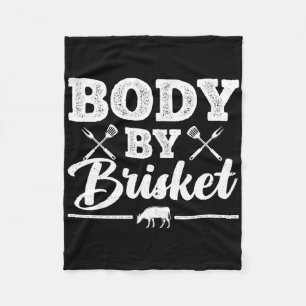 Grappig Bbq-ontwerp voor mannen vrouwen Bbq-roken Fleece Deken