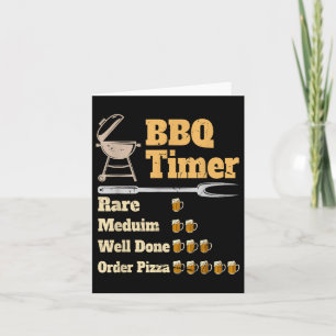 Grappig BBQ Timer Grillen Kaart