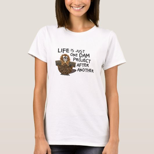 Grappig Beaver cadeau T-shirt (Voorkant)